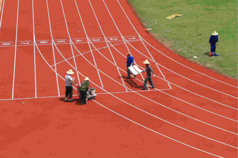 婁星區塑膠跑道施